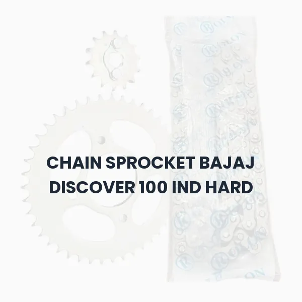 CHAIN SPROCKET BAJAJ DISCOVER 100 IND HARD CHAIN SPROCKET BAJAJ DISCOVER 100 IND HARD Aftermarket Spare Part