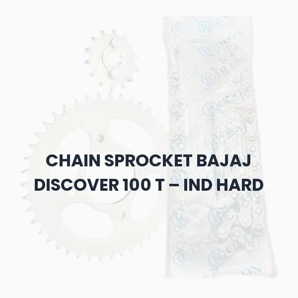 CHAIN SPROCKET BAJAJ DISCOVER 100 T – IND HARD CHAIN SPROCKET BAJAJ DISCOVER 100 T – IND HARD Aftermarket Spare Part