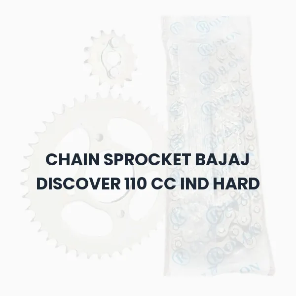 CHAIN SPROCKET BAJAJ DISCOVER 110 CC IND HARD CHAIN SPROCKET BAJAJ DISCOVER 110 CC IND HARD Aftermarket Spare Part