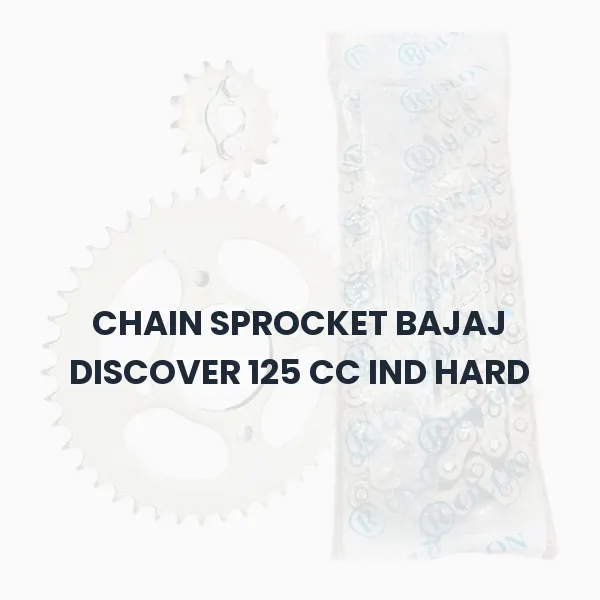 CHAIN SPROCKET BAJAJ DISCOVER 125 CC IND HARD CHAIN SPROCKET BAJAJ DISCOVER 125 CC IND HARD Aftermarket Spare Part