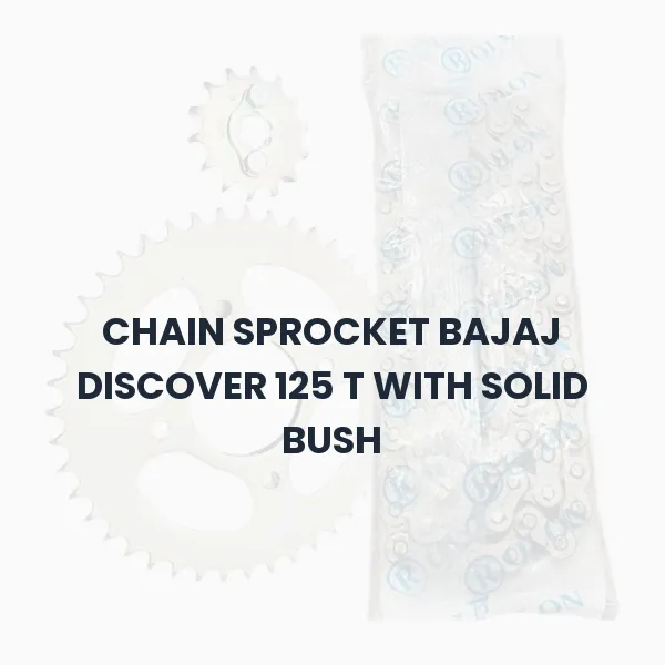CHAIN SPROCKET BAJAJ DISCOVER 125 T WITH SOLID BUSH CHAIN SPROCKET BAJAJ DISCOVER 125 T WITH SOLID BUSH Aftermarket Spare Part