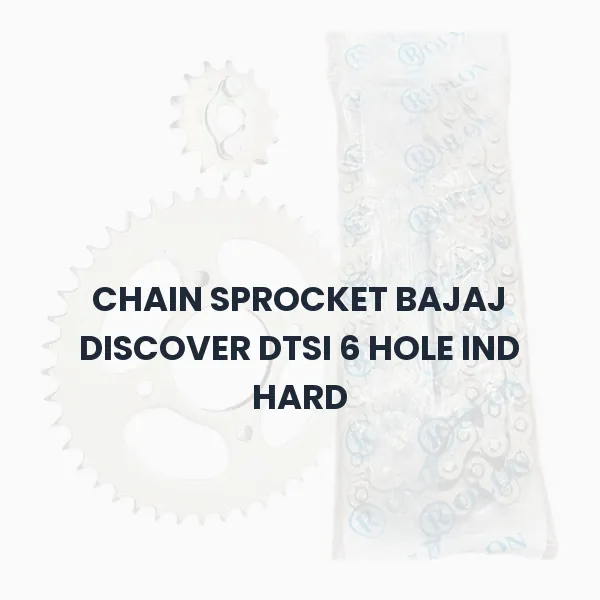 CHAIN SPROCKET BAJAJ DISCOVER DTSI 6 HOLE IND HARD CHAIN SPROCKET BAJAJ DISCOVER DTSI 6 HOLE IND HARD Aftermarket Spare Part