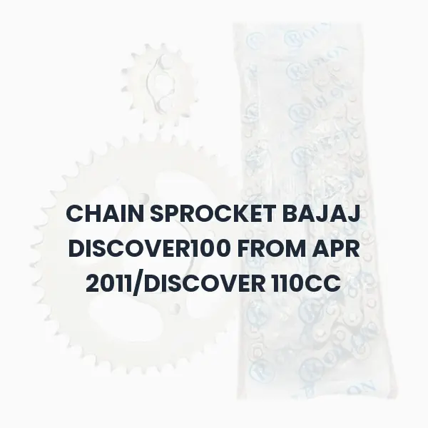 CHAIN SPROCKET BAJAJ DISCOVER100 FROM APR 2011/DISCOVER 110CC CHAIN SPROCKET BAJAJ DISCOVER100 FROM APR 2011/DISCOVER 110CC Aftermarket Spare Part
