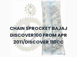CHAIN SPROCKET BAJAJ DISCOVER100 FROM APR 2011/DISCOVER 110CC