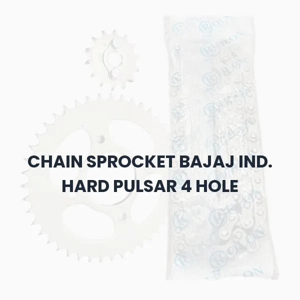 CHAIN SPROCKET BAJAJ IND. HARD PULSAR 4 HOLE CHAIN SPROCKET BAJAJ IND. HARD PULSAR 4 HOLE Aftermarket Spare Part