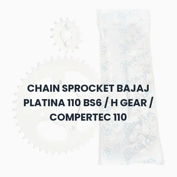 CHAIN SPROCKET BAJAJ PLATINA 110 BS6 / H GEAR / COMPERTEC 110 CHAIN SPROCKET BAJAJ PLATINA 110 BS6 / H GEAR / COMPERTEC 110 Aftermarket Spare Part
