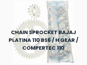CHAIN SPROCKET BAJAJ PLATINA 110 BS6 / H GEAR / COMPERTEC 110
