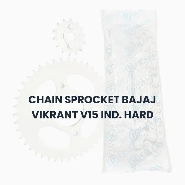 CHAIN SPROCKET BAJAJ VIKRANT V15 IND. HARD CHAIN SPROCKET BAJAJ VIKRANT V15 IND. HARD Aftermarket Spare Part