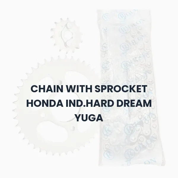 CHAIN WITH SPROCKET HONDA IND.HARD DREAM YUGA CHAIN WITH SPROCKET HONDA IND.HARD DREAM YUGA Aftermarket Spare Part