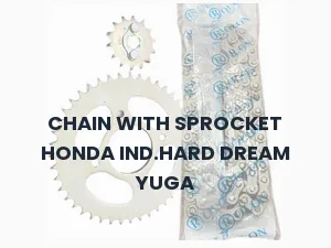 CHAIN WITH SPROCKET HONDA IND.HARD DREAM YUGA
