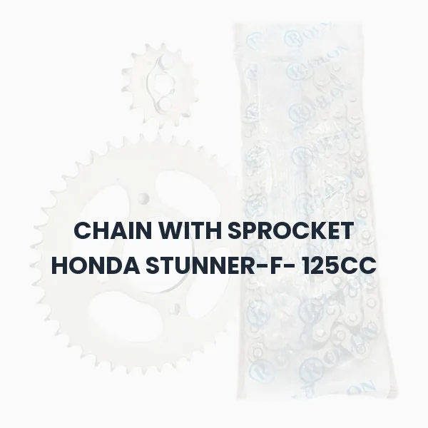 CHAIN WITH SPROCKET HONDA STUNNER-F- 125CC CHAIN WITH SPROCKET HONDA STUNNER-F- 125CC Aftermarket Spare Part