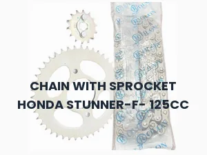 CHAIN WITH SPROCKET HONDA STUNNER-F- 125CC