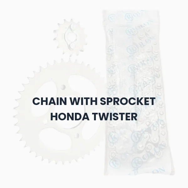 CHAIN WITH SPROCKET HONDA TWISTER CHAIN WITH SPROCKET HONDA TWISTER Aftermarket Spare Part