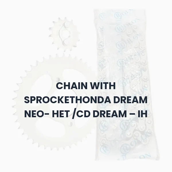 CHAIN WITH SPROCKETHONDA DREAM NEO- HET /CD DREAM – IH CHAIN WITH SPROCKETHONDA DREAM NEO- HET /CD DREAM – IH Aftermarket Spare Part