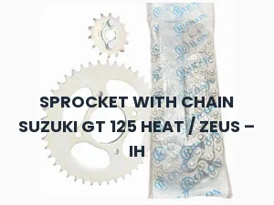 SPROCKET WITH CHAIN SUZUKI GT 125 HEAT / ZEUS - IH
