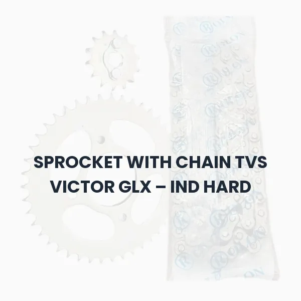 SPROCKET WITH CHAIN TVS VICTOR GLX – IND HARD SPROCKET WITH CHAIN TVS VICTOR GLX – IND HARD Aftermarket Spare Part