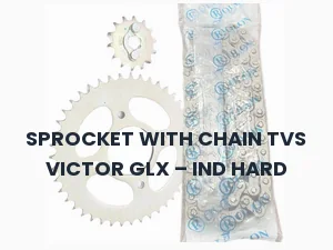SPROCKET WITH CHAIN TVS VICTOR GLX - IND HARD