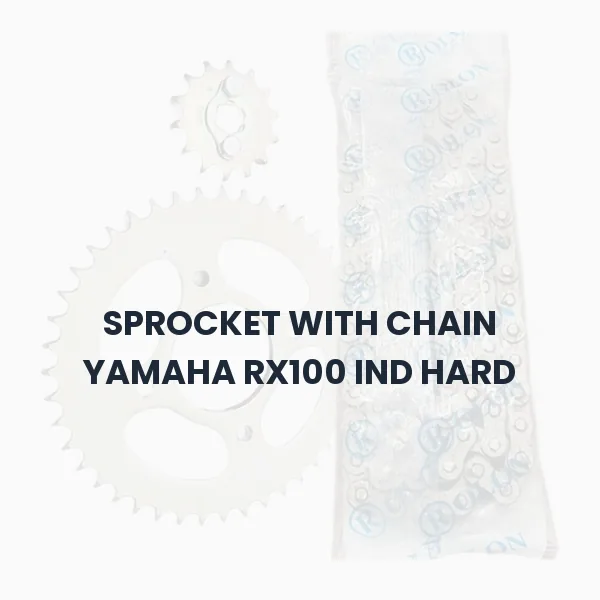SPROCKET WITH CHAIN YAMAHA RX100 IND HARD SPROCKET WITH CHAIN YAMAHA RX100 IND HARD Aftermarket Spare Part