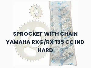SPROCKET WITH CHAIN YAMAHA RXG/RX 135 CC IND HARD