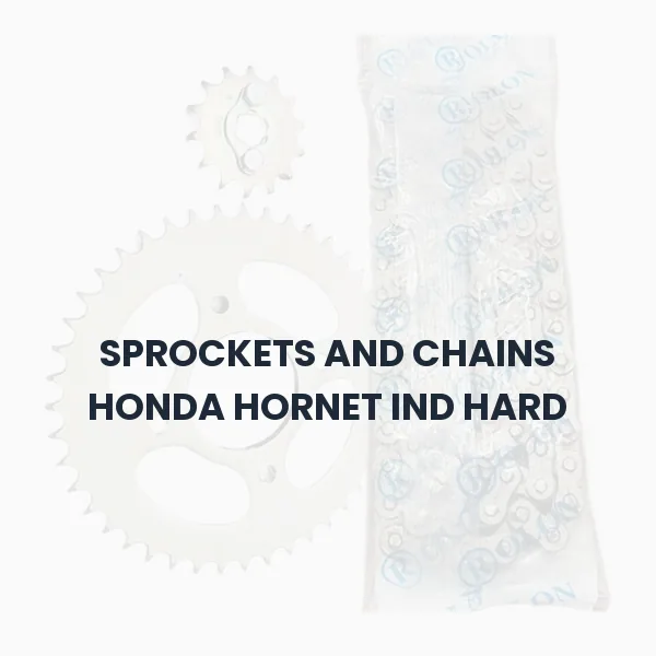 SPROCKETS AND CHAINS HONDA HORNET IND HARD SPROCKETS AND CHAINS HONDA HORNET IND HARD Aftermarket Spare Part