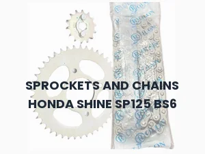 SPROCKETS AND CHAINS HONDA SHINE SP125 BS6