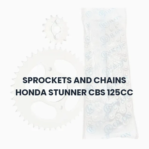 SPROCKETS AND CHAINS HONDA STUNNER CBS 125CC SPROCKETS AND CHAINS HONDA STUNNER CBS 125CC Aftermarket Spare Part