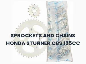 SPROCKETS AND CHAINS HONDA STUNNER CBS 125CC