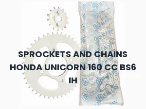 SPROCKETS AND CHAINS HONDA UNICORN 160 CC BS6 IH
