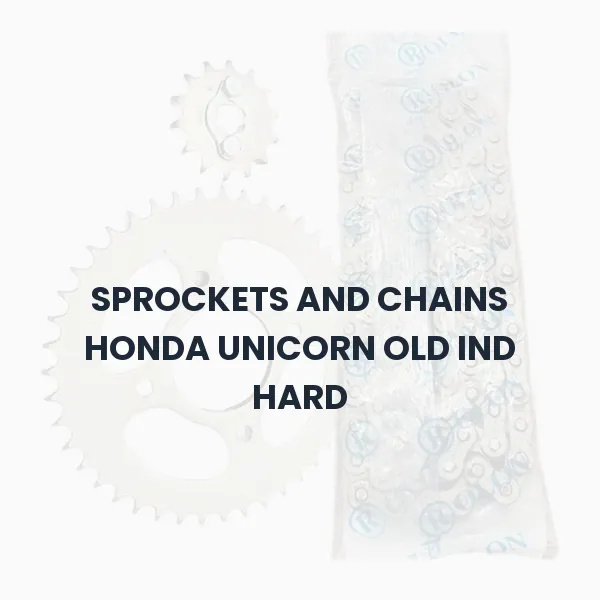 SPROCKETS AND CHAINS HONDA UNICORN OLD IND HARD SPROCKETS AND CHAINS HONDA UNICORN OLD IND HARD Aftermarket Spare Part