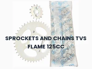 SPROCKETS AND CHAINS TVS FLAME 125CC