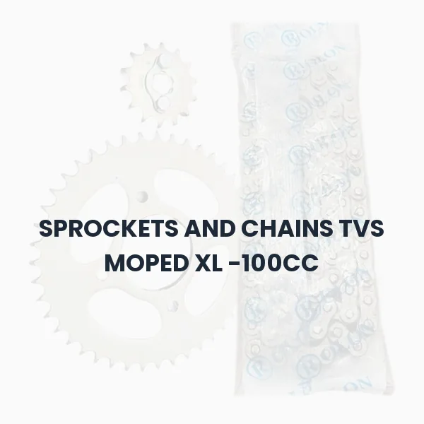 SPROCKETS AND CHAINS TVS MOPED XL -100CC SPROCKETS AND CHAINS TVS MOPED XL -100CC Aftermarket Spare Part