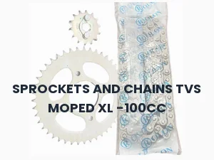 SPROCKETS AND CHAINS TVS MOPED XL -100CC