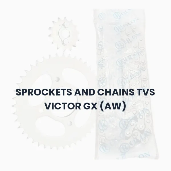 SPROCKETS AND CHAINS TVS VICTOR GX (AW) SPROCKETS AND CHAINS TVS VICTOR GX (AW) Aftermarket Spare Part