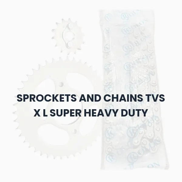 SPROCKETS AND CHAINS TVS X L SUPER HEAVY DUTY SPROCKETS AND CHAINS TVS X L SUPER HEAVY DUTY Aftermarket Spare Part